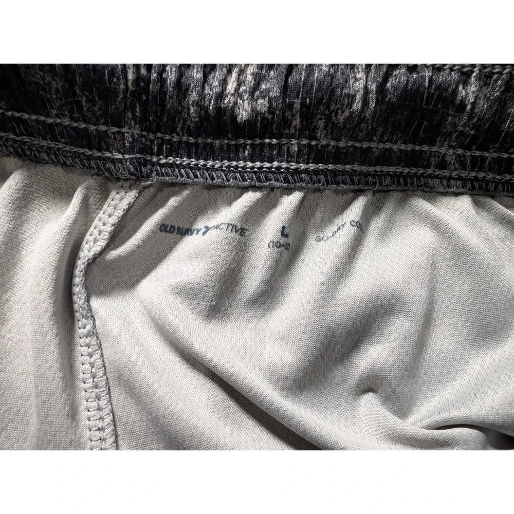 Old Navy Boys Size Large 10 Black & White Athletic Shorts Drawstrings